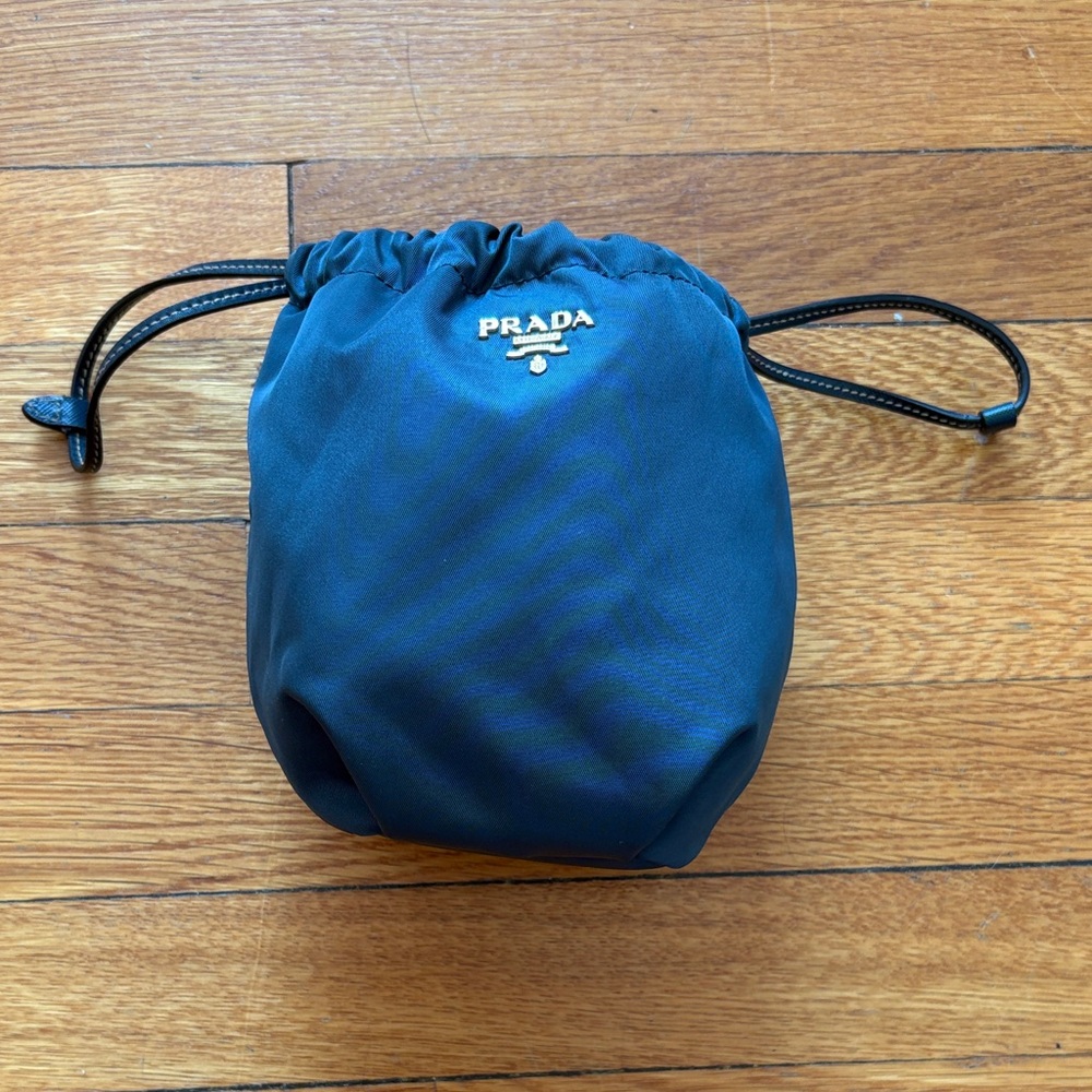 Prada Midnight Blue Drawstring Bag